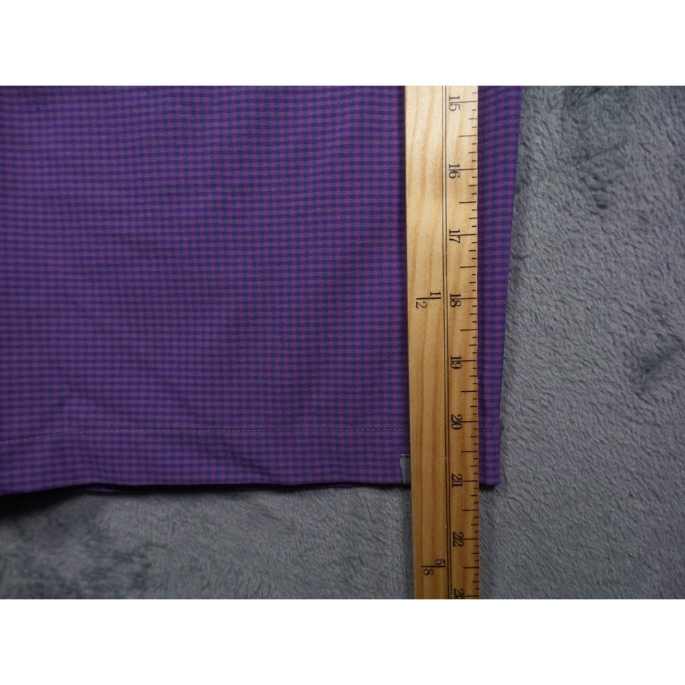 Adidas Golf Shorts Mens Size 32 Purple Ultimate 365 Gingham Plaid Stretch - Picture 7 of 14
